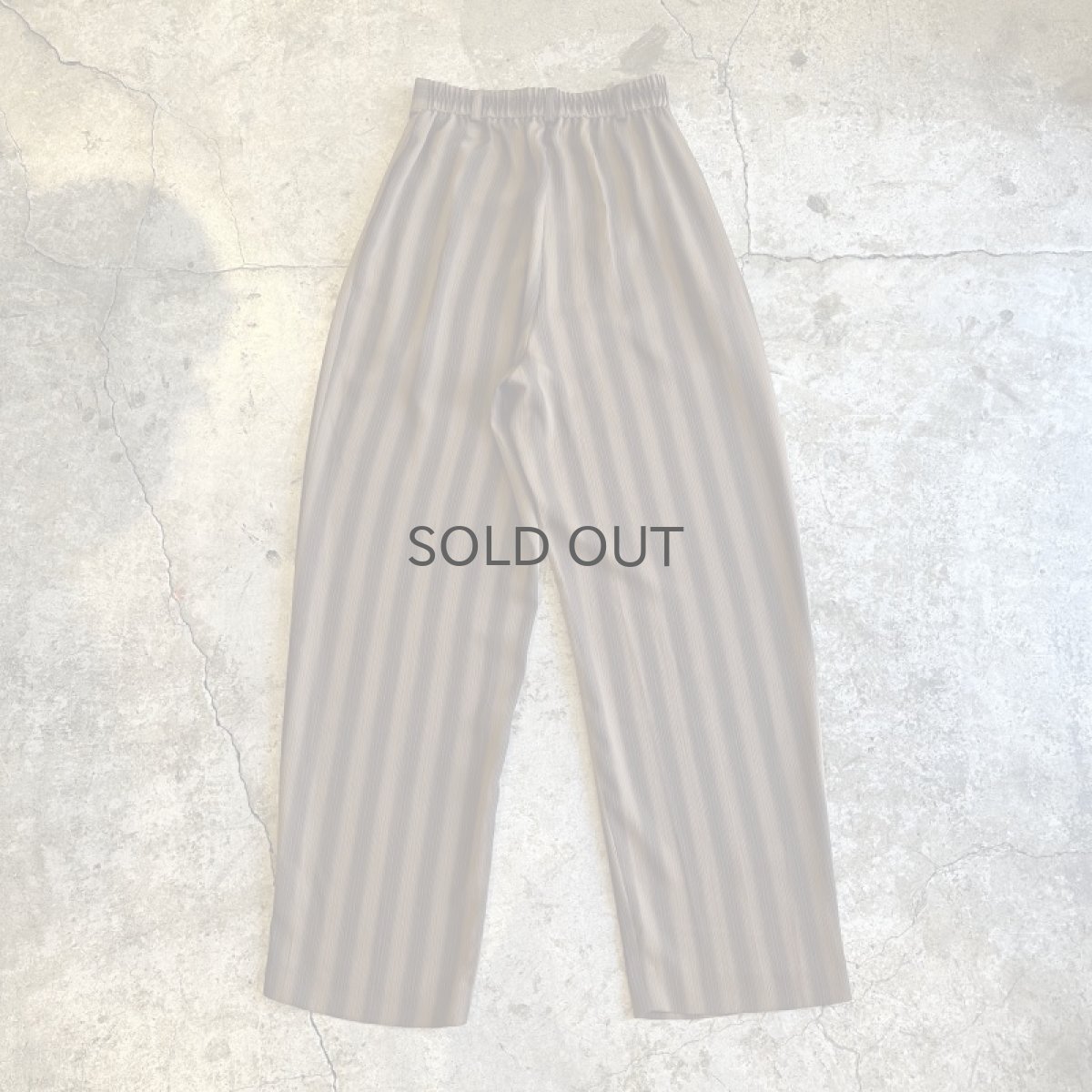 画像2: ALL OVER STRIPE PATTERN DESIGN SLACKS PANTS / W24~27 (2)