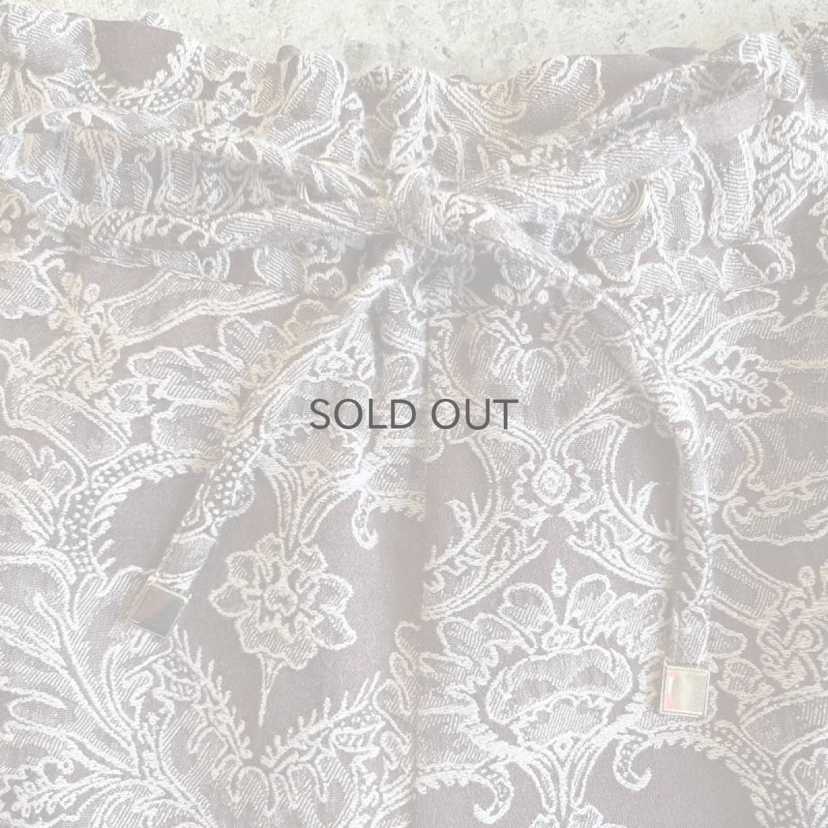 画像9: SIDE LINE DESIGN FLOWER PATTERN DESIGN PANTS / W25~W31 (9)