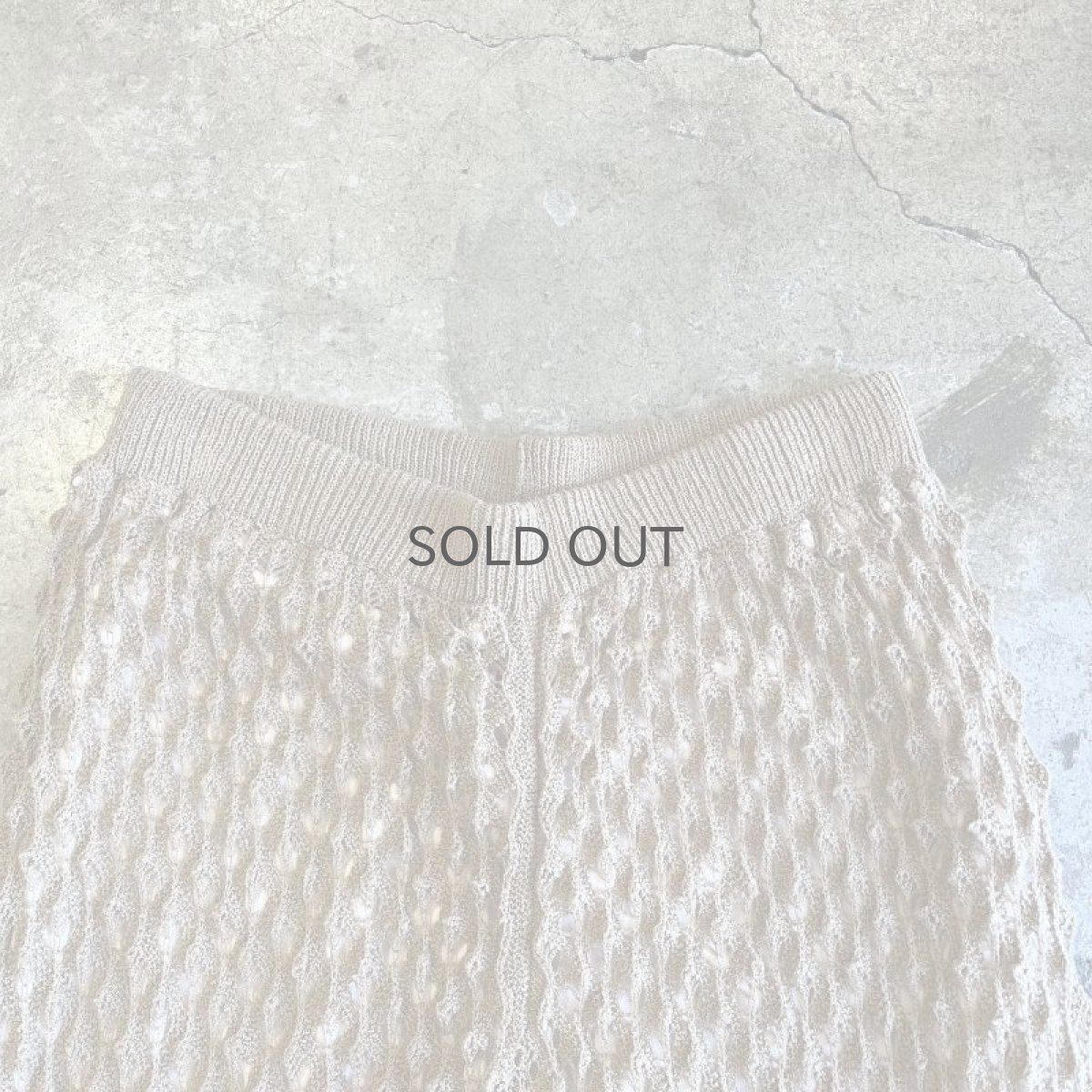画像7: BEIGE COLOR CROCHET DESIGN PANTS / W25~W31 (7)