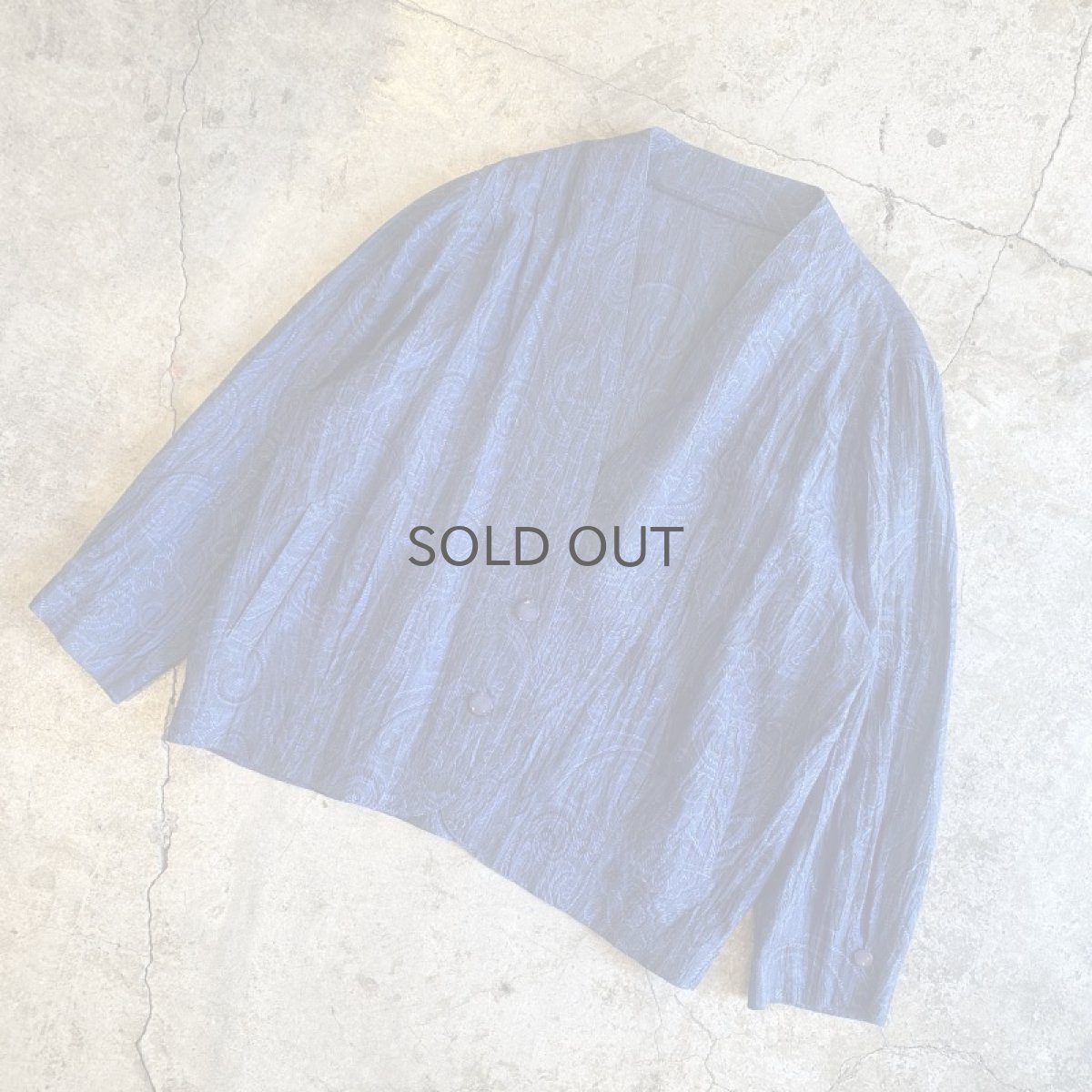 画像4: ALL OVER PAISLEY PATTERN DESIGN LIGHT JACKET / Ladies M  (4)