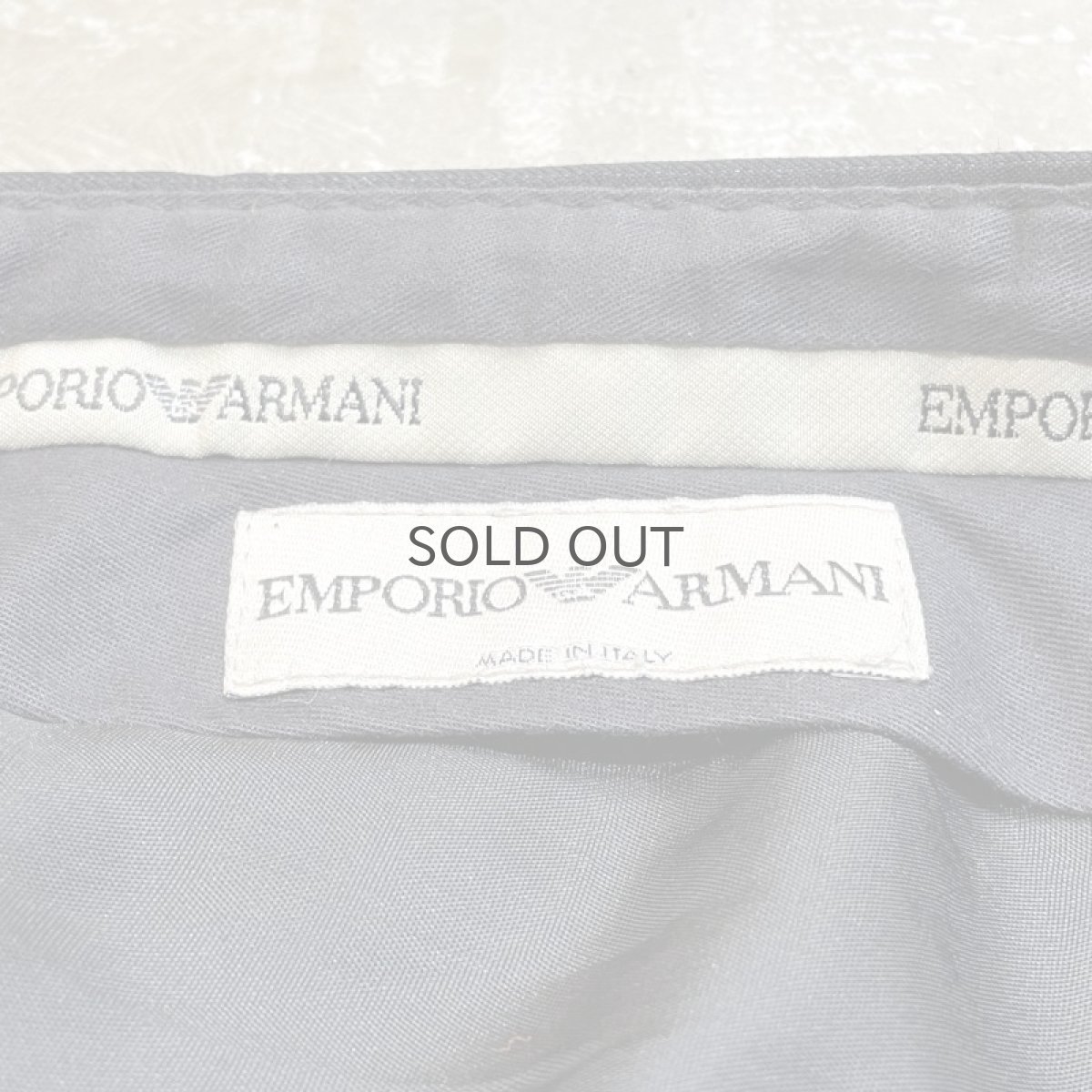 画像10: 【EMPORIO ARMANI】BLACK COLOR STRAIGHT SLACKS / W30 / MADE IN ITARY (10)