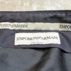 画像10: 【EMPORIO ARMANI】BLACK COLOR STRAIGHT SLACKS / W30 / MADE IN ITARY (10)