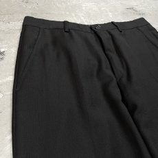 画像3: 【EMPORIO ARMANI】BLACK COLOR STRAIGHT SLACKS / W30 / MADE IN ITARY (3)