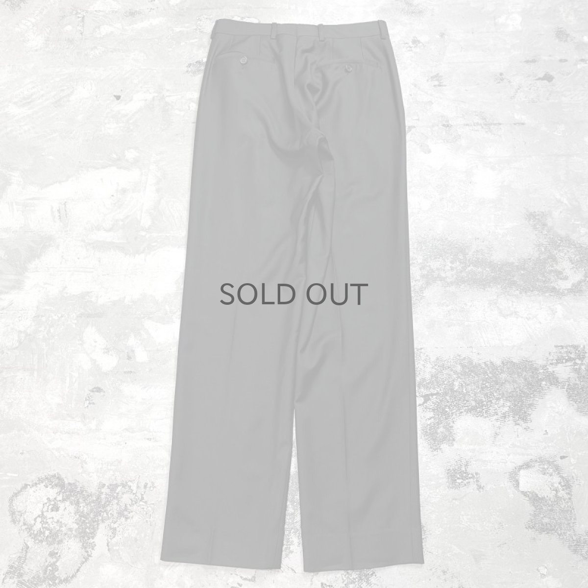 画像2: 【EMPORIO ARMANI】BLACK COLOR STRAIGHT SLACKS / W30 / MADE IN ITARY (2)