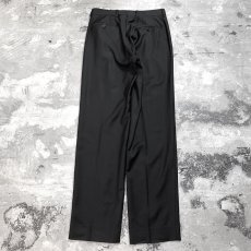 画像2: 【EMPORIO ARMANI】BLACK COLOR STRAIGHT SLACKS / W30 / MADE IN ITARY (2)