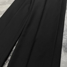 画像6: 【EMPORIO ARMANI】BLACK COLOR STRAIGHT SLACKS / W30 / MADE IN ITARY (6)