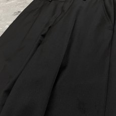画像4: 【EMPORIO ARMANI】BLACK COLOR STRAIGHT SLACKS / W30 / MADE IN ITARY (4)