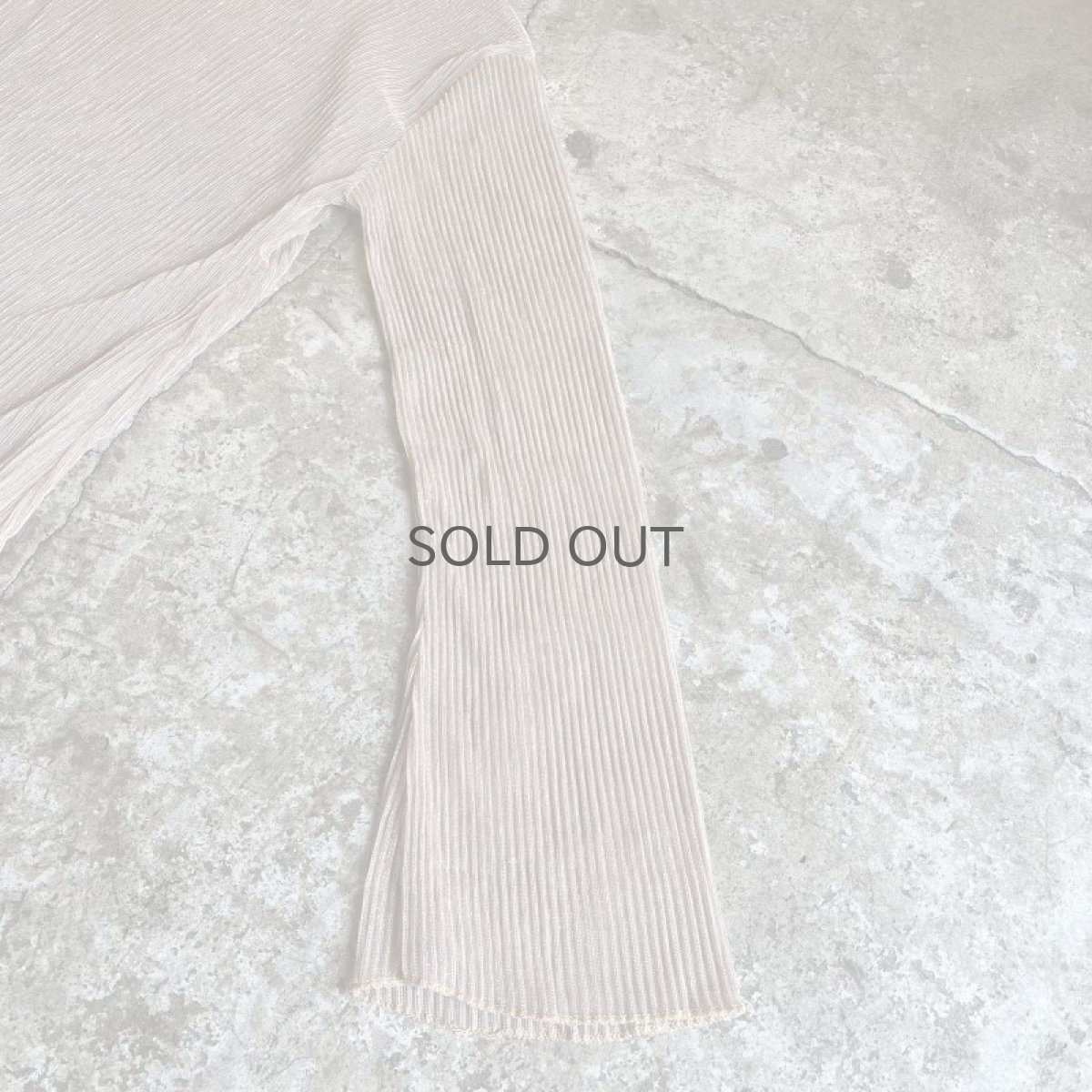 画像7: PALE TONE GLITTER MIX PATTERN SHEER L/S TOPS / Ladies M (7)