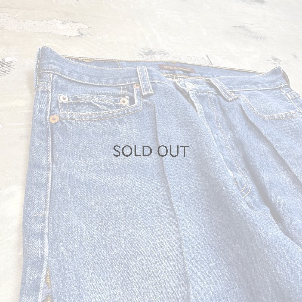 画像3: 【Wiz&Witch】SIDE ORIENTAL WIDE DENIM PANTS / W30 (3)