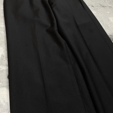 画像5: 【EMPORIO ARMANI】BLACK COLOR STRAIGHT SLACKS / W30 / MADE IN ITARY (5)