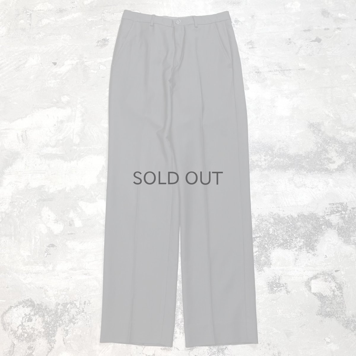 画像1: 【EMPORIO ARMANI】BLACK COLOR STRAIGHT SLACKS / W30 / MADE IN ITARY (1)