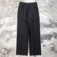 画像1: 【EMPORIO ARMANI】BLACK COLOR STRAIGHT SLACKS / W30 / MADE IN ITARY (1)