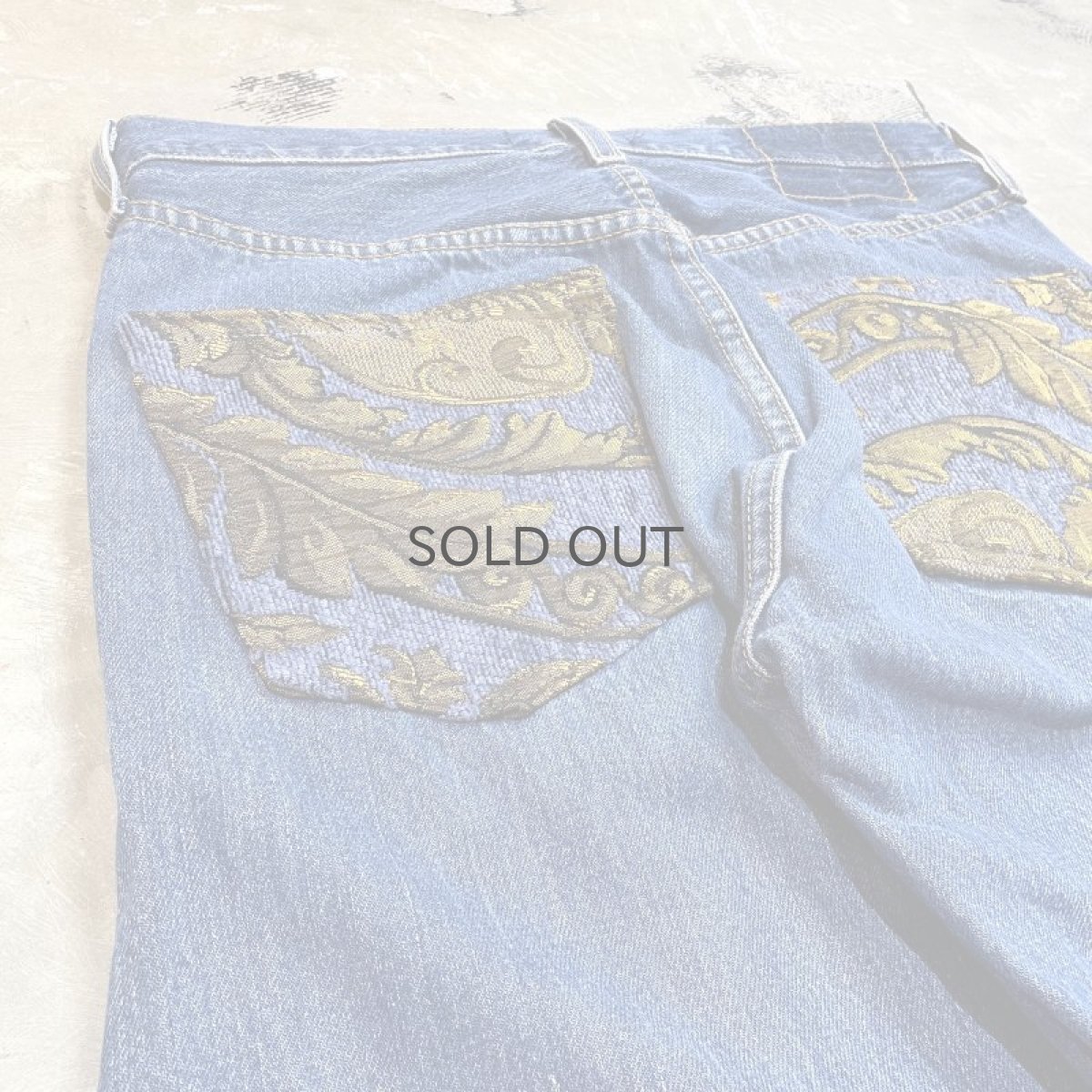 画像9: 【Wiz&Witch】SIDE ORIENTAL WIDE DENIM PANTS / W30 (9)