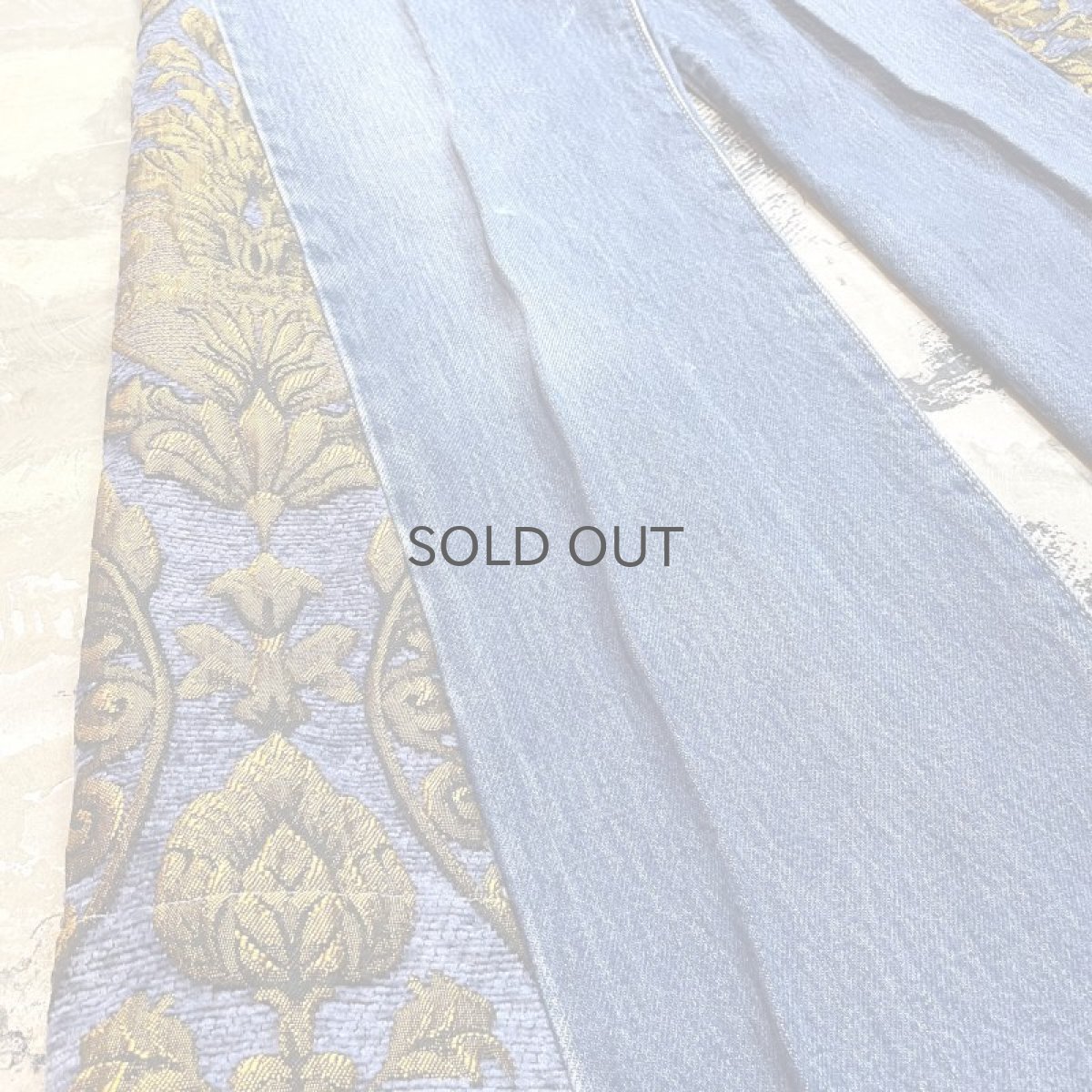 画像7: 【Wiz&Witch】SIDE ORIENTAL WIDE DENIM PANTS / W30 (7)