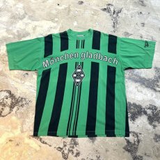 画像1: 90's【REEBOK】STRIPE PATTERN SOCCER S/S TEE / Mens L (1)