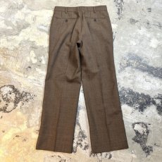 画像2: SIDE STUDS DECORATIVE BROWN COLOR SLACKS / W30 (2)