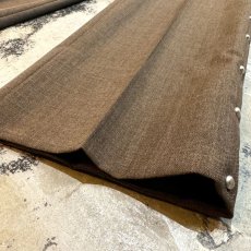 画像8: SIDE STUDS DECORATIVE BROWN COLOR SLACKS / W30 (8)