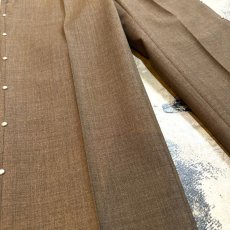 画像5: SIDE STUDS DECORATIVE BROWN COLOR SLACKS / W30 (5)