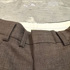 画像10: SIDE STUDS DECORATIVE BROWN COLOR SLACKS / W30 (10)