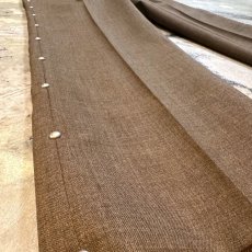 画像7: SIDE STUDS DECORATIVE BROWN COLOR SLACKS / W30 (7)