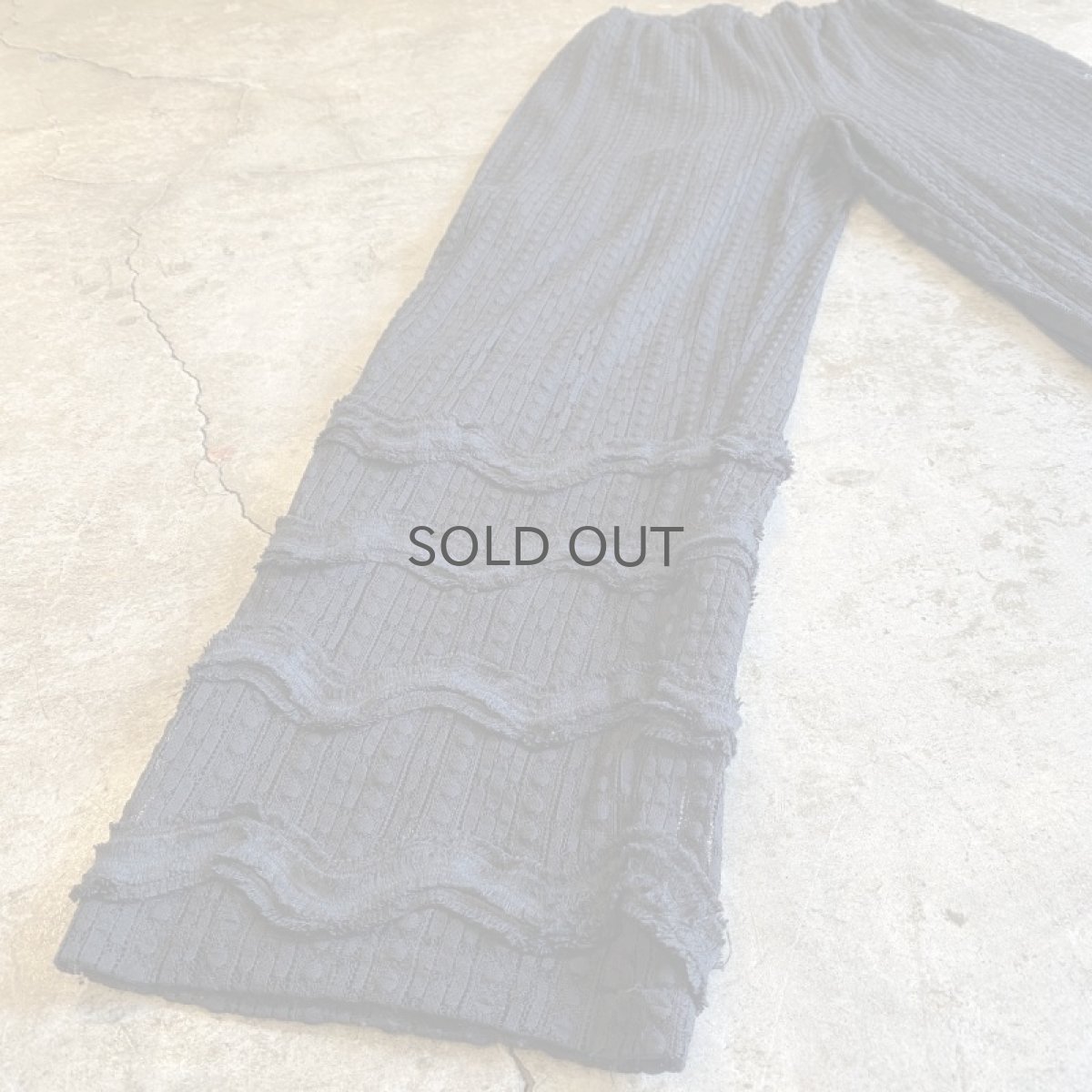 画像6: ALL OVER LACE DESIGN BLACK COLOR PANTS / W23~W31 (6)