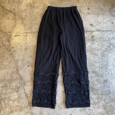 画像1: ALL OVER LACE DESIGN BLACK COLOR PANTS / W23~W31 (1)