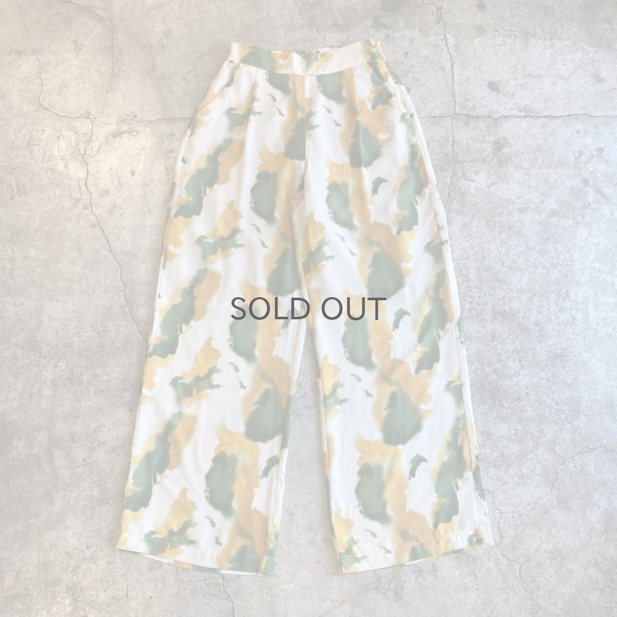 画像1: TIE DYE ALL OVER PATTERN DESIGN PANTS / W25~W28 (1)