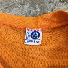 画像10: 70's PUNCHING MIX FABRIC DESIGN LOGO PRINTED S/S TEE / Ladies M / MADE IN USA  (10)