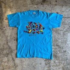 画像1: FRONT MIX PATTERN EMBROIDERY DESIGN COLOR S/S TEE / Ladies M  (1)