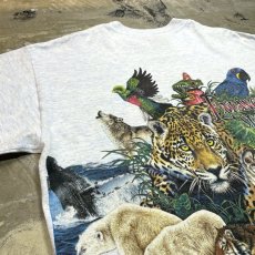 画像9: 90's "ENDANGERED SPECIES" PRINTED S/S TEE / Mens M / MADE IN USA (9)