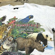 画像4: 90's "ENDANGERED SPECIES" PRINTED S/S TEE / Mens M / MADE IN USA (4)