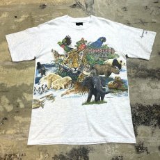 画像1: 90's "ENDANGERED SPECIES" PRINTED S/S TEE / Mens M / MADE IN USA (1)