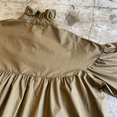 画像9: 3RIBBON DESIGN VOLUME SLEEVE FLARE BLOUSE / Ladies L (9)