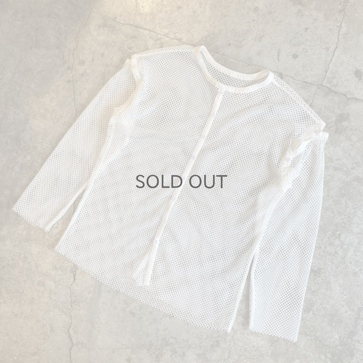 画像4: SHOULDER 2WAY DESIGN MESH L/S TOPS / Ladies L (4)