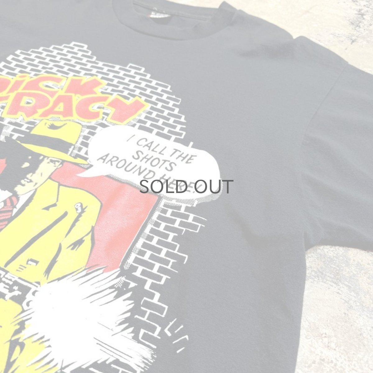 画像4: 80's~ "DICK TRACY" GRAPHIC PRINT S/S TEE / Mens XL / MADE IN USA (4)