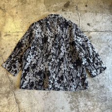 画像2: ALL OVER BOTANICAL PATTERN SHEER DESIGN JACKET / Ladies M (2)