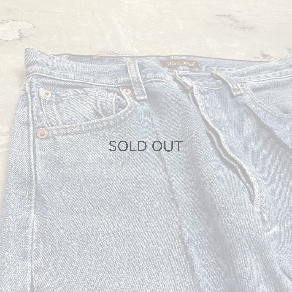 画像3: 【Wiz&Witch】"UNITED" SIDE TIE DENIM PANTS / W31 (3)