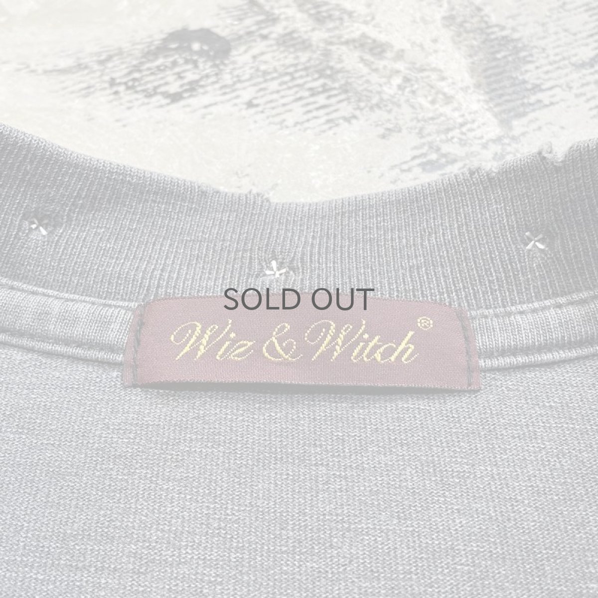 画像10: 【Wiz&Witch】"THE U.K" STUDS DAMAGE OVER TEE / OS (10)