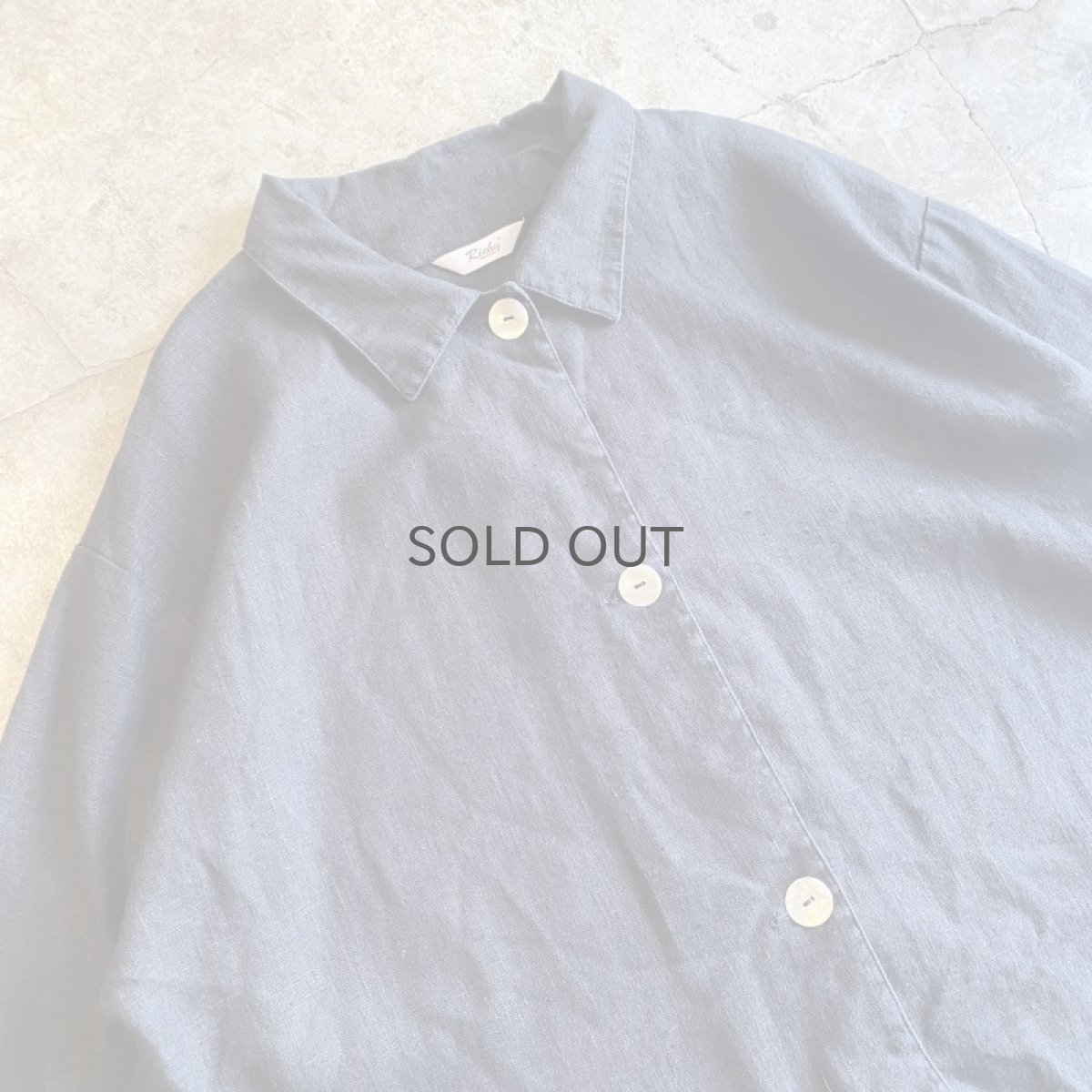 画像3: BLACK COLOR LINEN DESIGN JACKET / Ladies L (3)