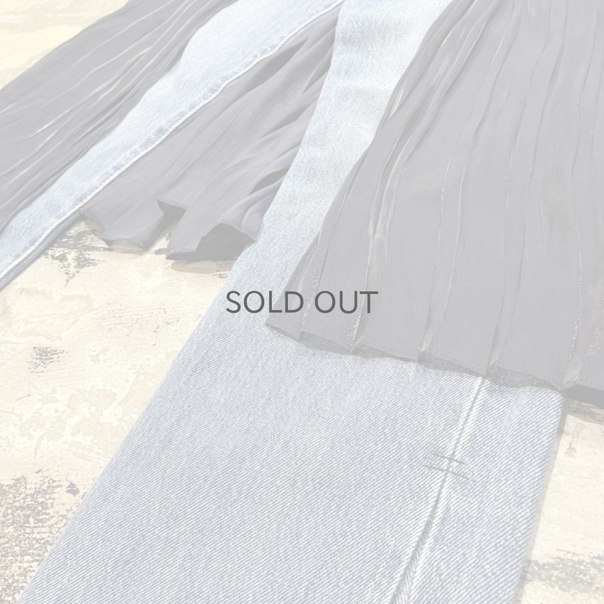 画像6: 【Wiz&Witch】"UNITED" WRAP SKIRT DENIM PANTS / W32 (6)