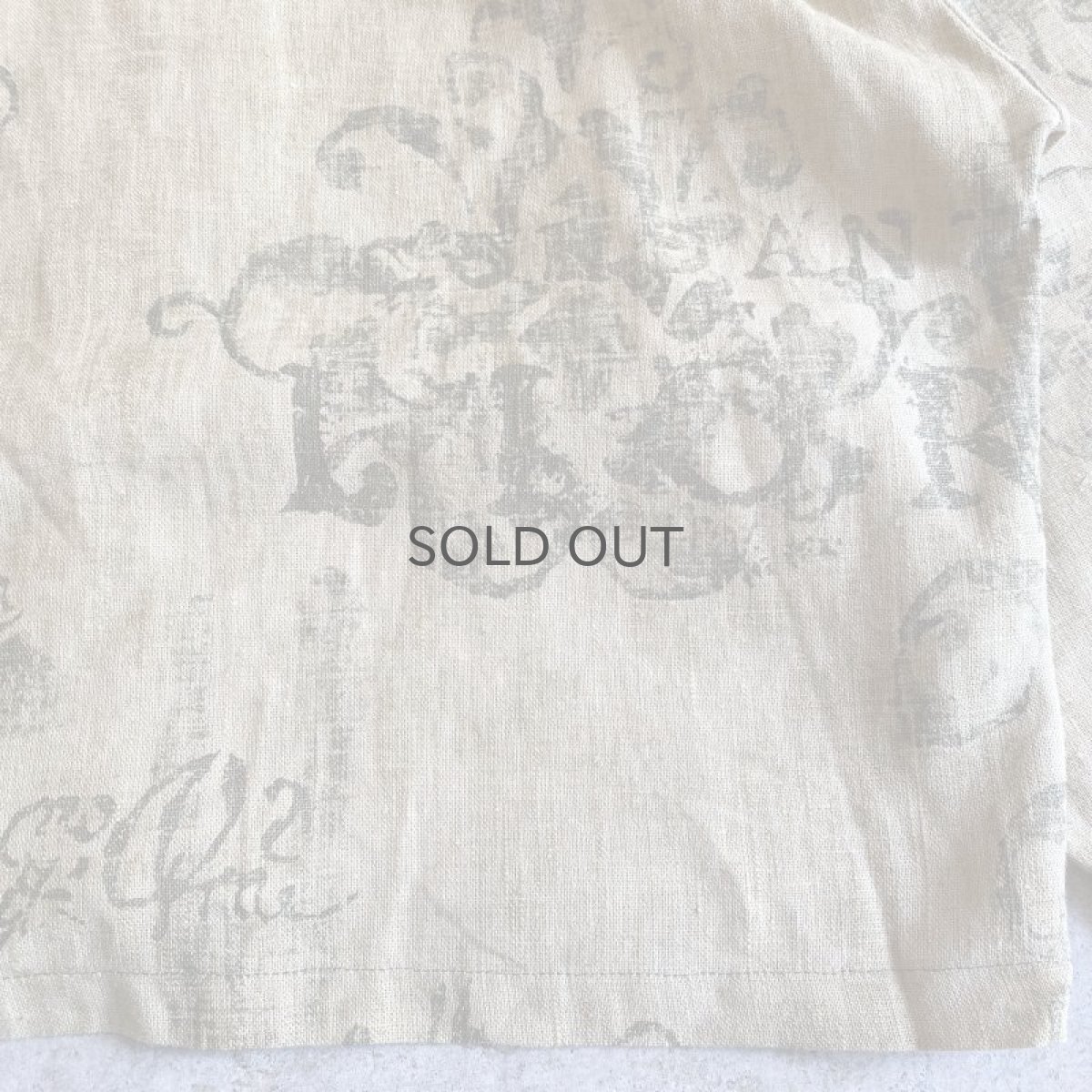 画像10: ALL OVER PATTERN LINEN DESIGN JACKET / Ladies L (10)