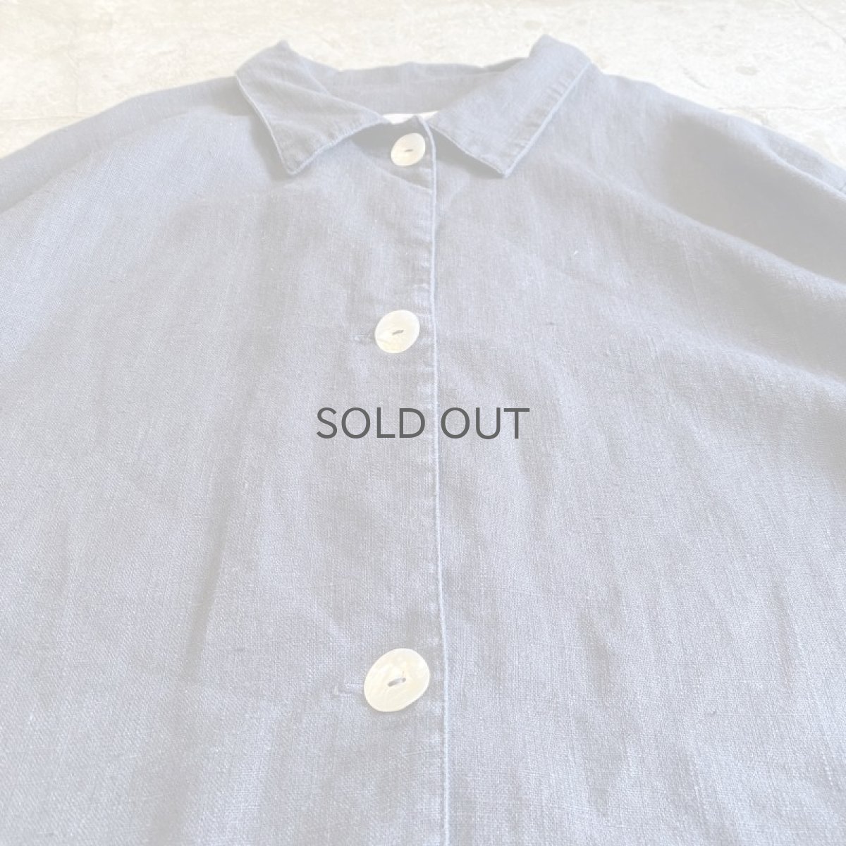 画像5: BLACK COLOR LINEN DESIGN JACKET / Ladies L (5)