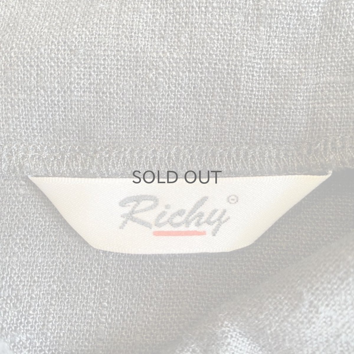 画像11: BLACK COLOR LINEN DESIGN JACKET / Ladies L (11)