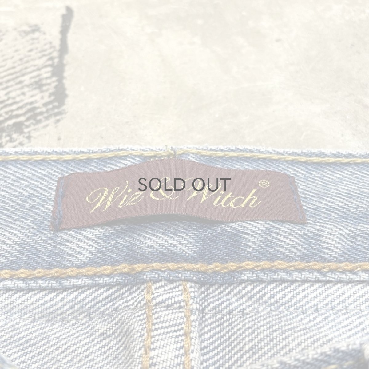 画像10: 【Wiz&Witch】"UNITED" WRAP SKIRT DENIM PANTS / W32 (10)