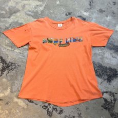 画像1: 70's "SURF LINE HAWAII" PRINTED S/S TEE / Mens L / MADE IN USA (1)