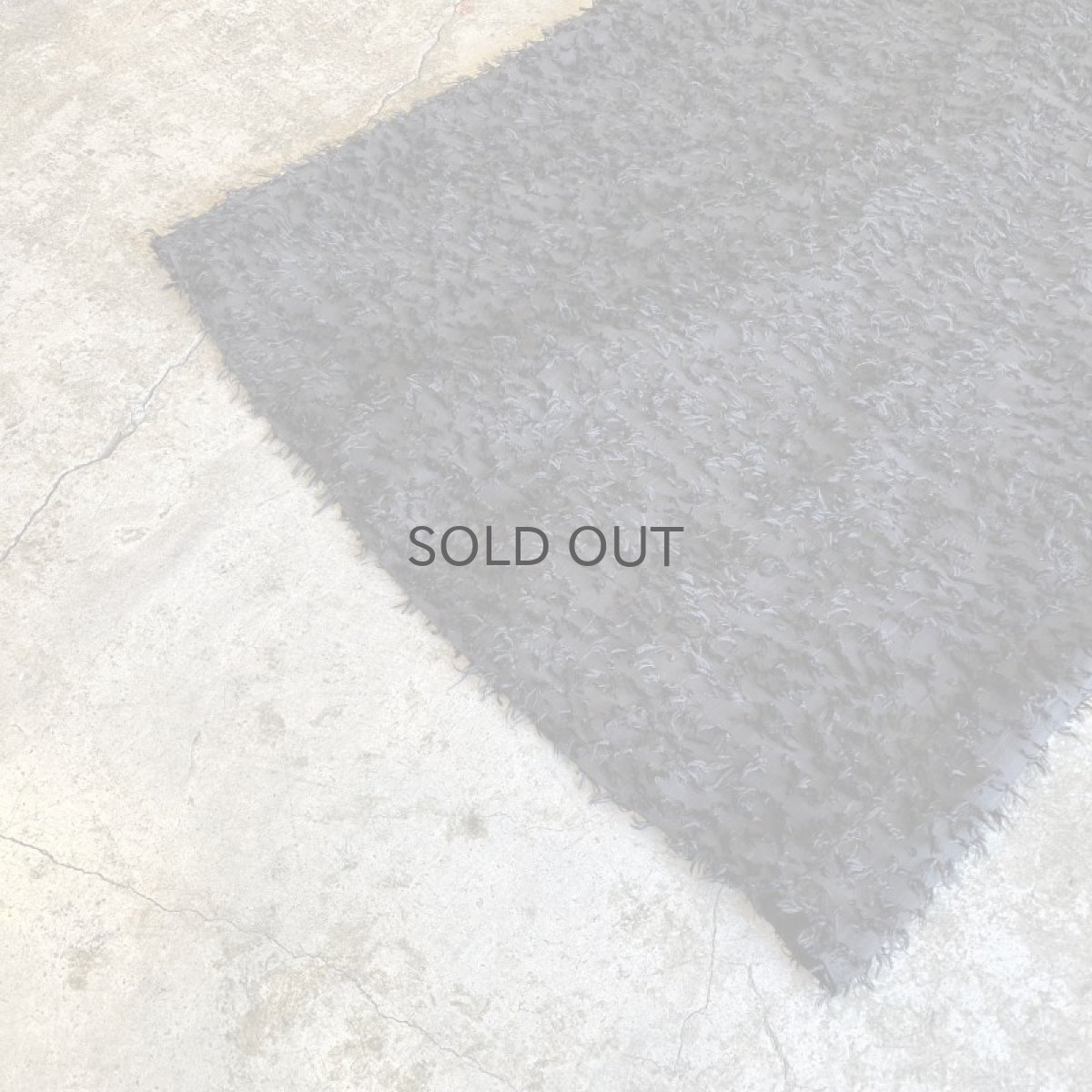 画像5: BLACK COLOR SHORT FRINGE DESIGN SHEER LONG SKIRT / W26 (5)