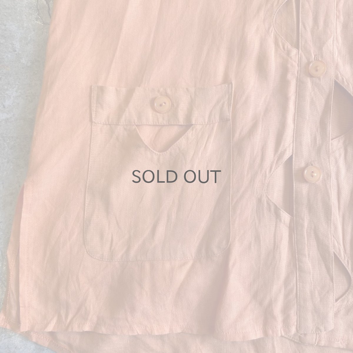 画像8: CUT WORK ART DESIGN COLOR L/S SHIRT / Ladies L (8)