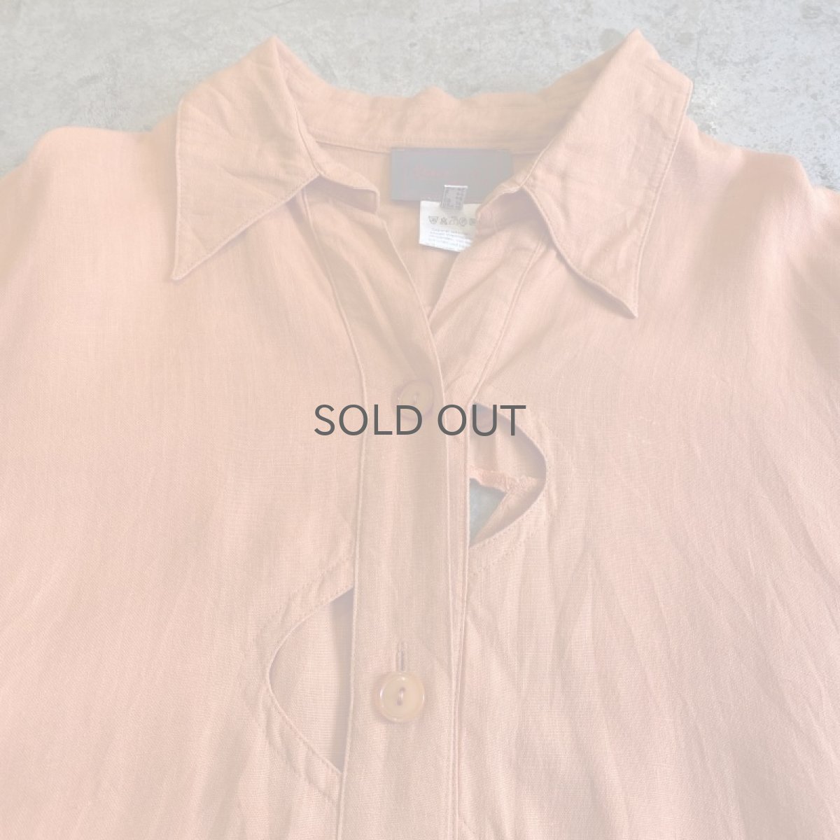 画像6: CUT WORK ART DESIGN COLOR L/S SHIRT / Ladies L (6)