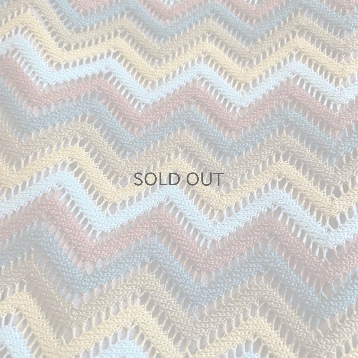 画像7: WAVE PATTERN COLOR DESIGN CROCHET KNIT FLARE PANTS / W25~W32 (7)