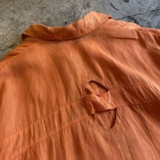 画像9: CUT WORK ART DESIGN COLOR L/S SHIRT / Ladies L (9)
